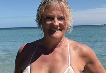 Diane a Hot Slutty Teacher at the Beach 