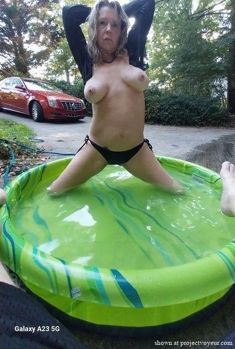 Splashing in the pool. - image1