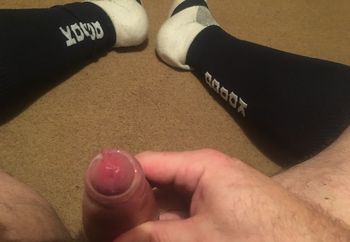 Wank in sport sock